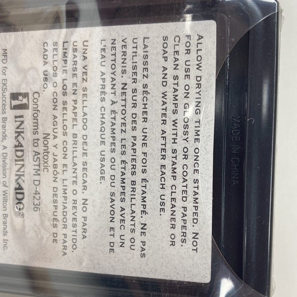 Inkadinkado Pigment Based Ink Stamp Pad Silver Gold 2 Each Crafts - Picture 9 of 13